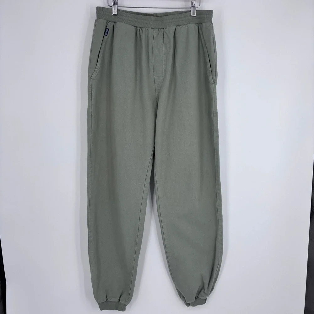 Crazy‎ Shirts Hawaii Jogger Pants Mens Large Green Elastic Waist Original Cotton
